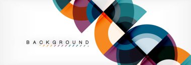 Vektör dairesel geometrik arka plan