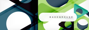 Arka plan daire ve üçgen