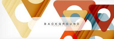 Arka plan daire ve üçgen