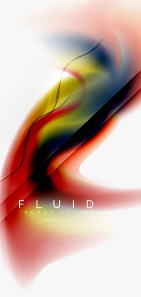 Fluido fluindo onda fundo abstrato —  Vetores de Stock