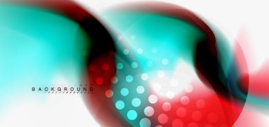 Renk akan dalga, trendy sıvı tasarım şablonu