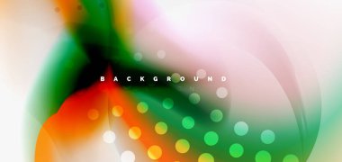 Renk akan dalga, trendy sıvı tasarım şablonu