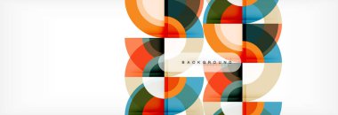 Vektör yuvarlak arka plan