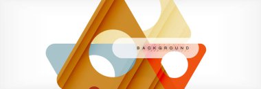 Arka plan daire ve üçgen