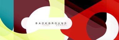 Geometrik arka plan. Modern örtüşen üçgenler. Mesajınız için alışılmadık renkli şekiller. İş veya teknik okul sunuyu, app kapak