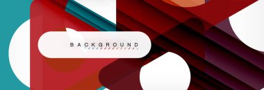 Arka plan daire ve üçgen