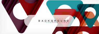 Arka plan daire ve üçgen