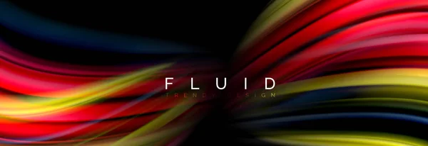 Fluid color mozgás fogalma — Stock Vector