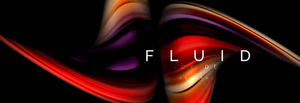 Fluid Color Motion Concept Vector Illustration — Stock Vector