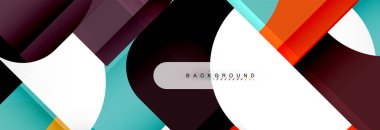 Renkli kareler kompozisyon soyut afiş. Gösterim amacıyla broşür veya el ilanı, sunum ve web tasarım düzeni