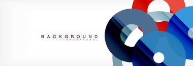 Gri arka plan, modern geometrik desen tasarım renkli halkalar. İş veya teknoloji tanıtım tasarım şablonu, broşür veya el ilanı desenli veya geometrik web afiş