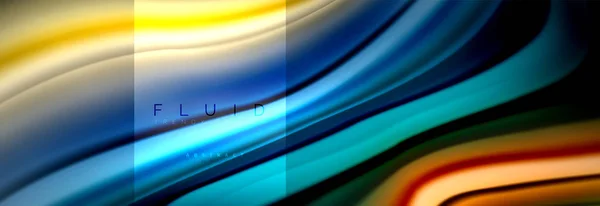Formas abstratas de fluido de arco-íris, design de cores líquidas, fundo colorido de textura ondulada de mármore ou plástico, modelo multicolorido para apresentação de negócios ou tecnologia ou design de capa de brochura web —  Vetores de Stock