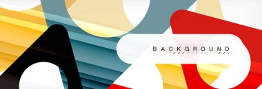 Arka plan daire ve üçgen