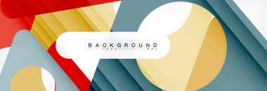 Arka plan daire ve üçgen