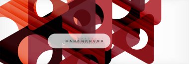 Geometrik arka plan, daireler ve üçgenler şekiller afiş. Gösterim amacıyla broşür veya el ilanı, sunum ve web tasarım düzeni