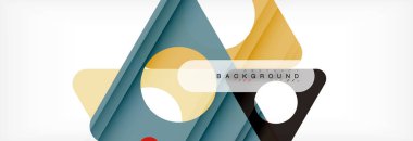 Arka plan daire ve üçgen