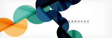 Yarı daire arka plan, modern geometrik desen tasarım. İş veya teknoloji tanıtım tasarım şablonu, broşür veya el ilanı desenli veya geometrik web afiş