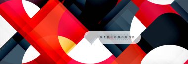 Renkli kare şekiller, geometrik modern arka plan