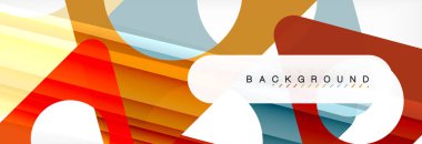 Arka plan daire ve üçgen