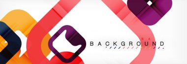 Geometrik arka plan, çok renkli şablonu için iş veya teknoloji sunu veya web broşür kapak düzeni, duvar kağıdı kare.