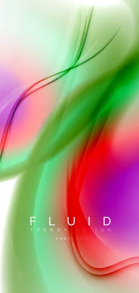 Ανάμειξη υγρό χρώμα ροής αφηρημένα φόντο. Πρότυπο μοντέρνα αφηρημένη διάταξης για την παρουσίαση επιχειρήσεων ή τεχνολογίας, αφίσα internet ή web φυλλάδιο κάλυμμα, ταπετσαρία — Διανυσματικό Αρχείο