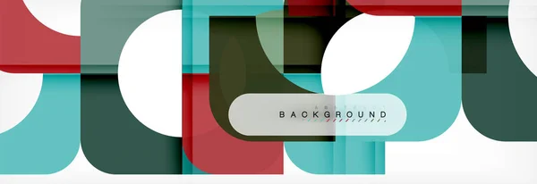 Bunte Quadrate Komposition abstrakte Banner. Illustration für Geschäftsbroschüre oder Flyer, Präsentation und Webdesign-Layout — Stockvektor