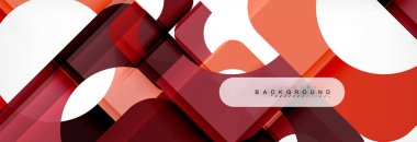 Renkli kare şekiller, geometrik modern arka plan