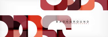 Renkli kare şekiller, geometrik modern arka plan