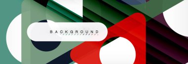 Arka plan daire ve üçgen