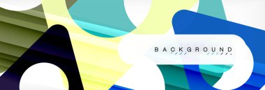 Arka plan daire ve üçgen