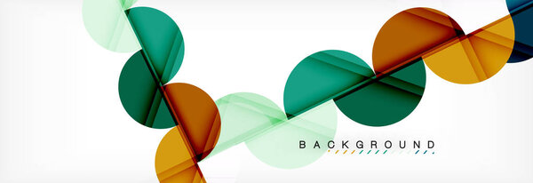 Современный геометрический абстрактный фон - круги. Шаблон бизнес-презентации или технологии, брошюра или шаблон листовки, или геометрический веб-баннер
