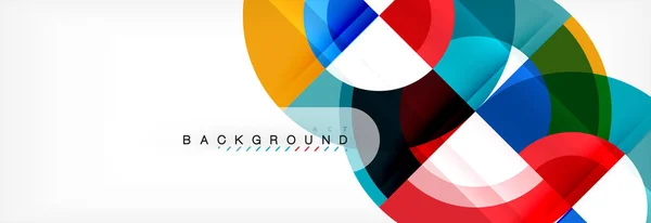 Vector circulaire geometrische abstracte achtergrond — Stockvector