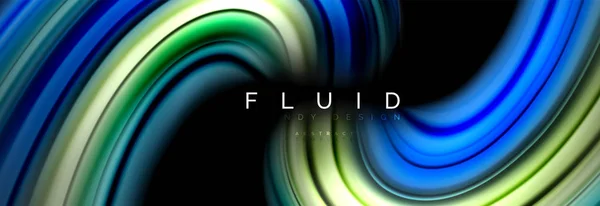 Fluid color motion concept — Stock Vector