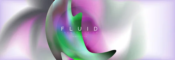 Diseño holográfico abstracto de los colores líquidos del fondo — Archivo Imágenes Vectoriales