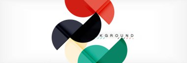 Yarı daire arka plan, modern geometrik desen tasarım. İş veya teknoloji tanıtım tasarım şablonu, broşür veya el ilanı desenli veya geometrik web afiş