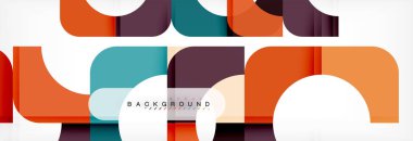 Renkli kareler kompozisyon soyut afiş. Gösterim amacıyla broşür veya el ilanı, sunum ve web tasarım düzeni