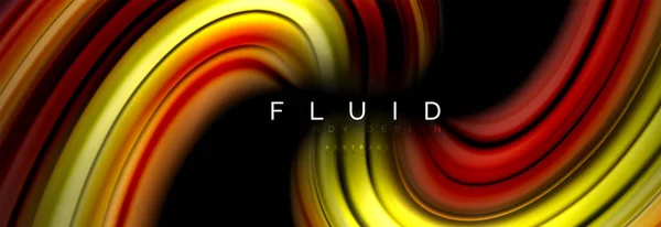 Concept de mouvement de couleur fluide — Image vectorielle