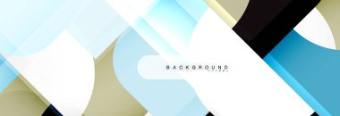 Geometrik kareler afiş soyut. Vektör çizim broşür veya el ilanı, sunum ve web tasarım düzeni için