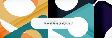 Arka plan daire ve üçgen