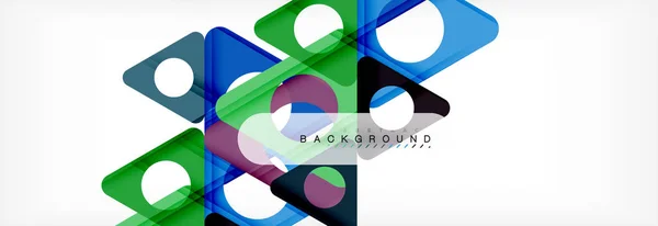 Circle and triangle abstract background — Stock Vector