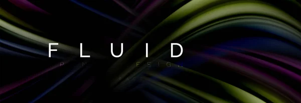 Concept de mouvement de couleur fluide — Image vectorielle