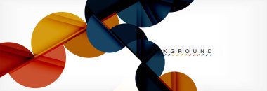 Daire modern geometrik arka plan illüstrasyon