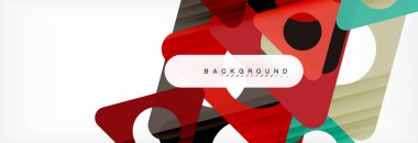 Geometrik arka plan. Modern örtüşen üçgenler. Mesajınız için alışılmadık renkli şekiller. İş veya teknik okul sunuyu, app kapak