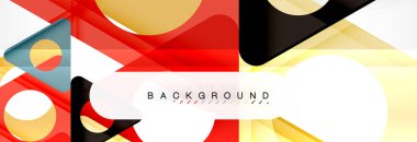 Arka plan daire ve üçgen