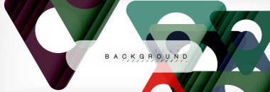 Arka plan daire ve üçgen