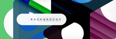 Arka plan daire ve üçgen