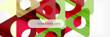 Arka plan daire ve üçgen