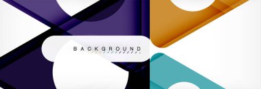 Arka plan daire ve üçgen