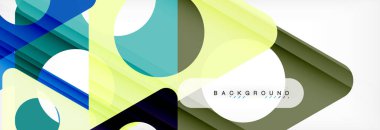 Arka plan daire ve üçgen