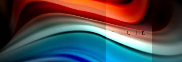 Regenboog Vloeistof Abstracte Vormen Vloeistof Kleuren Ontwerp Kleurrijke Marmer Kunststof — Stockvector